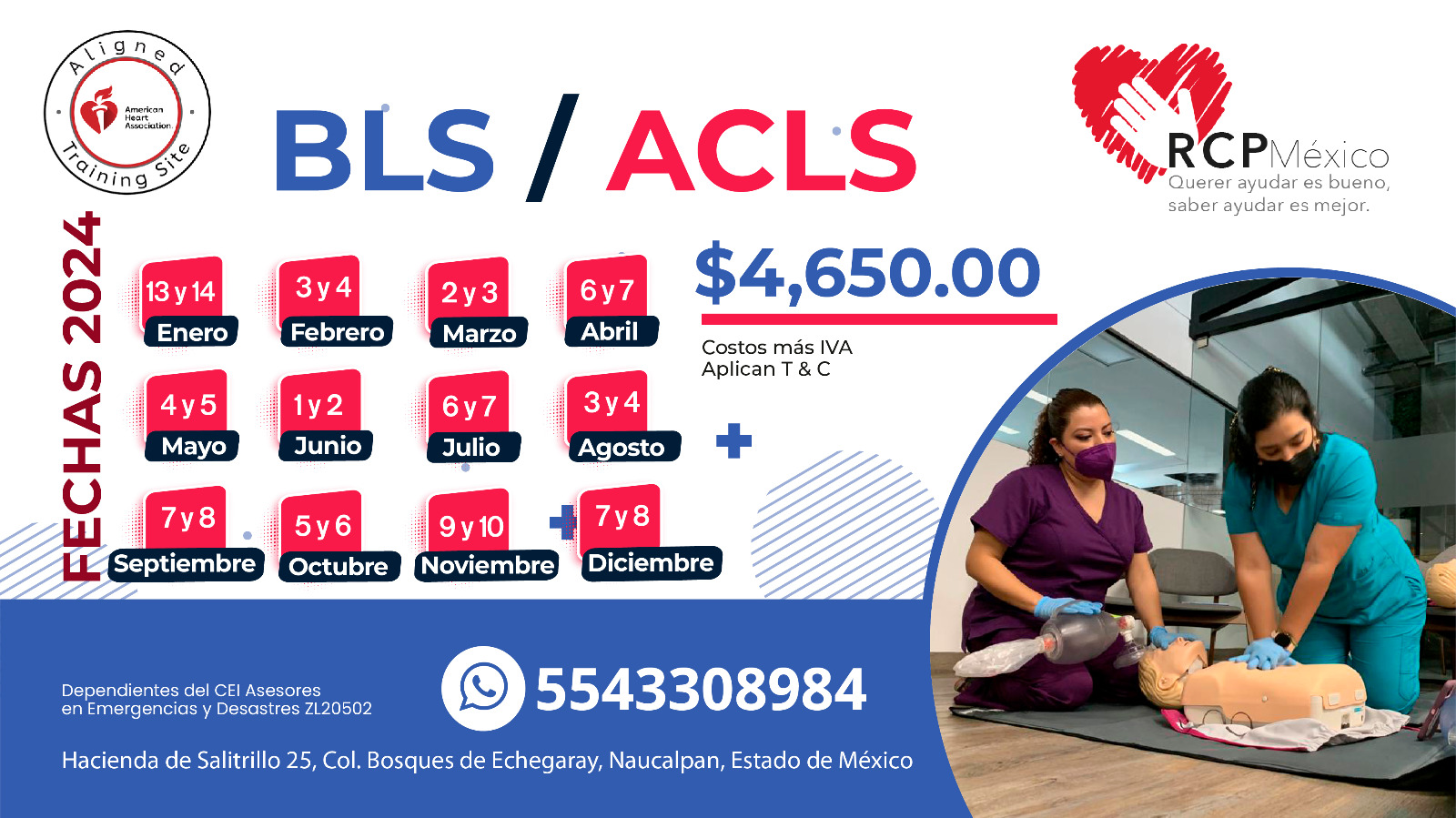 Cursos RCP México BLS - ACLS 2024